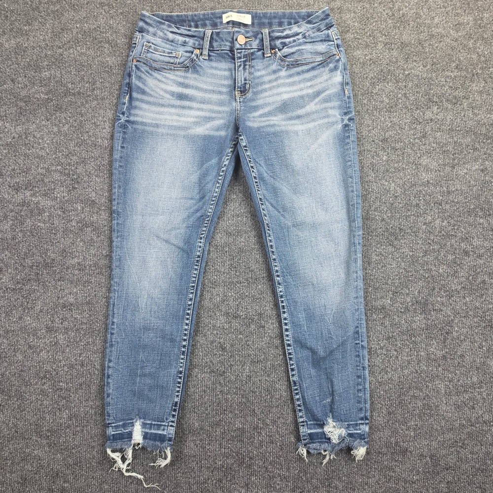 Buckle BKE Stella Ankle Skinny Jeans Women's 30 Slim Fit Low Rise Med Wash Denim